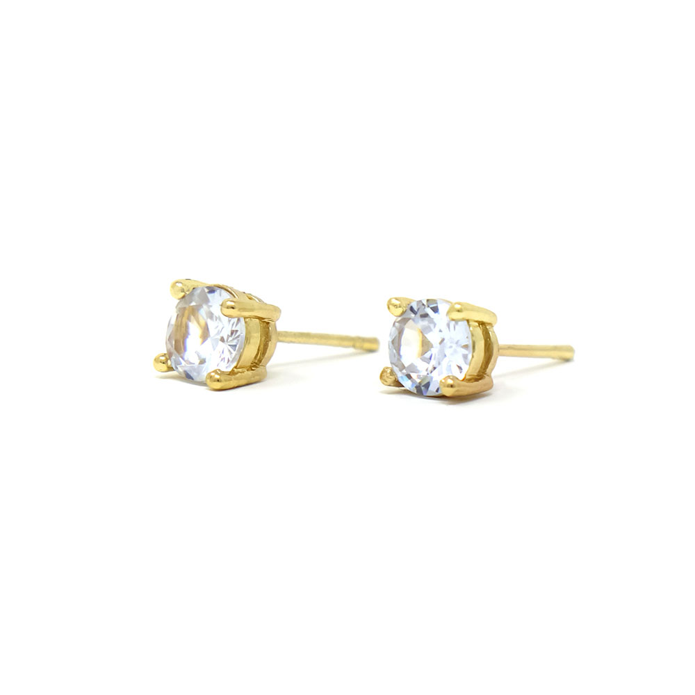 Céline Love earrings mini gold Gold plated - Creations for Women Jewellery  - Création Gas Bijoux